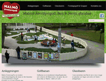 Tablet Screenshot of malmoaventyrsgolf.se